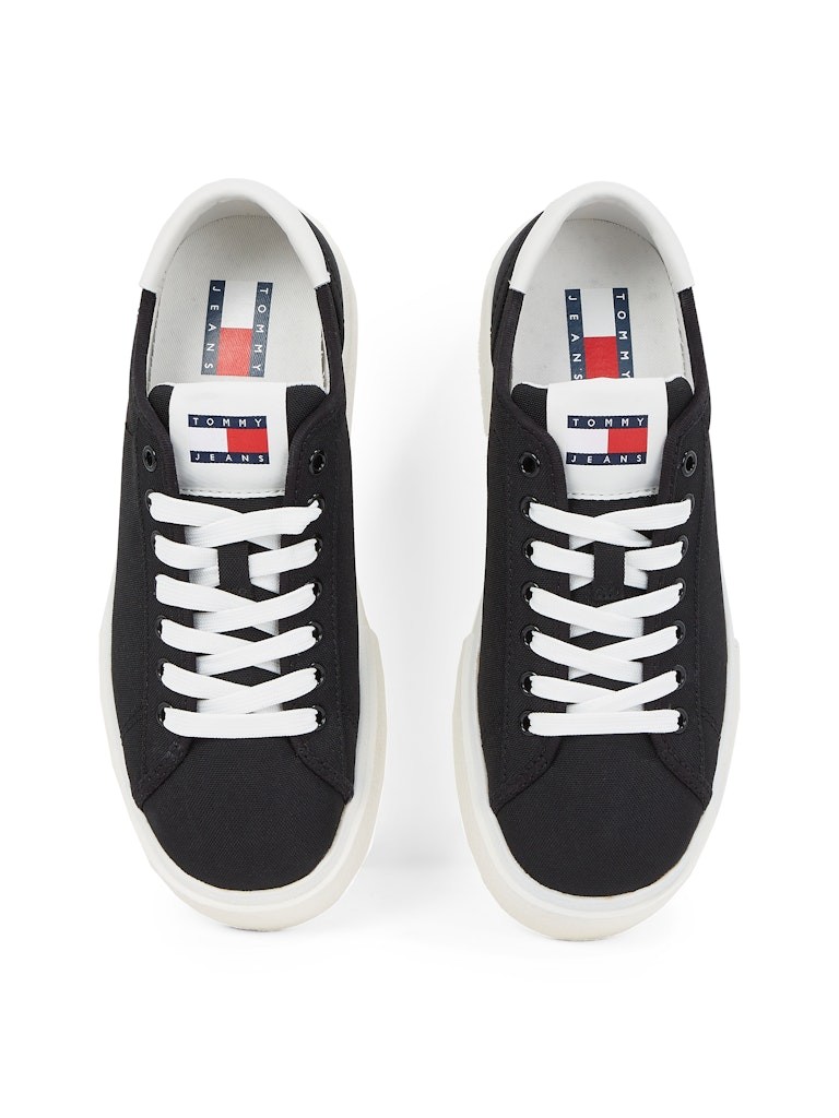 Tommy Hilfiger Siyah Kadın Kısa Taban Sneakers - EN0EN02792BDS
