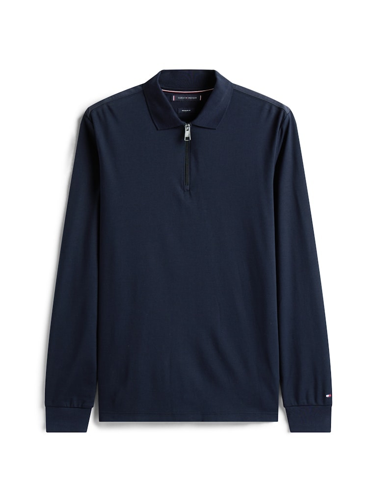 Tommy Hilfiger Erkek Lacivert Uzun Kollu Polo T-Shirt