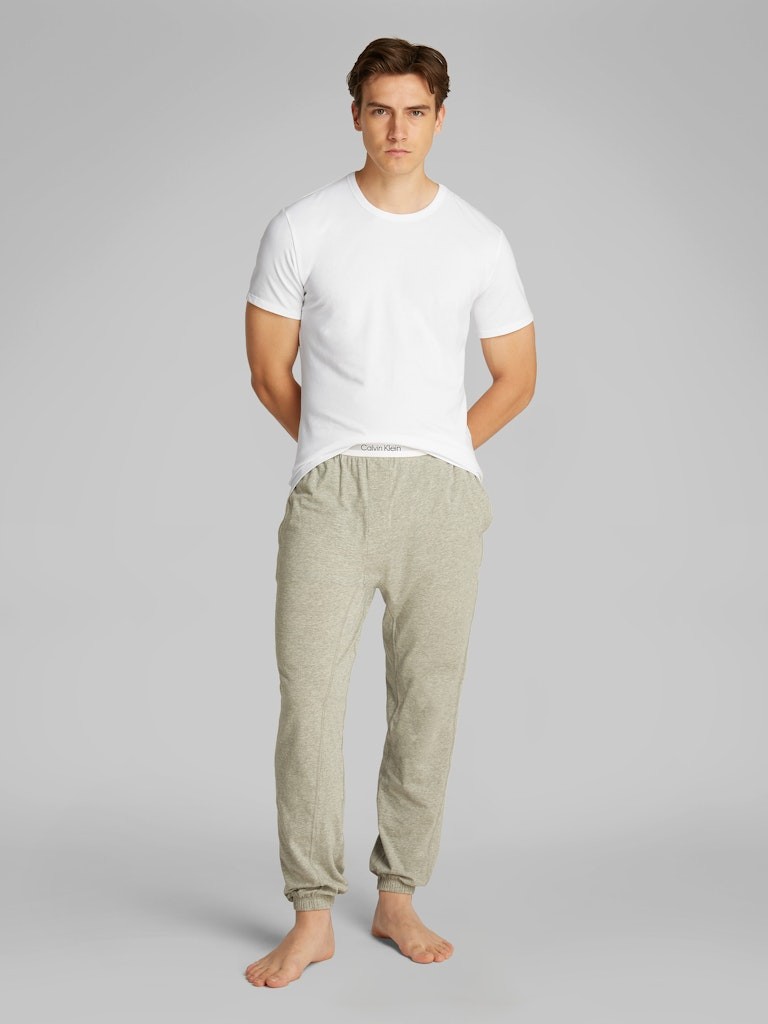 Calvin Klein Pamuk Beyaz Erkek 0 Yaka 3 lü Paket T-Shirt - LV00NB4185100