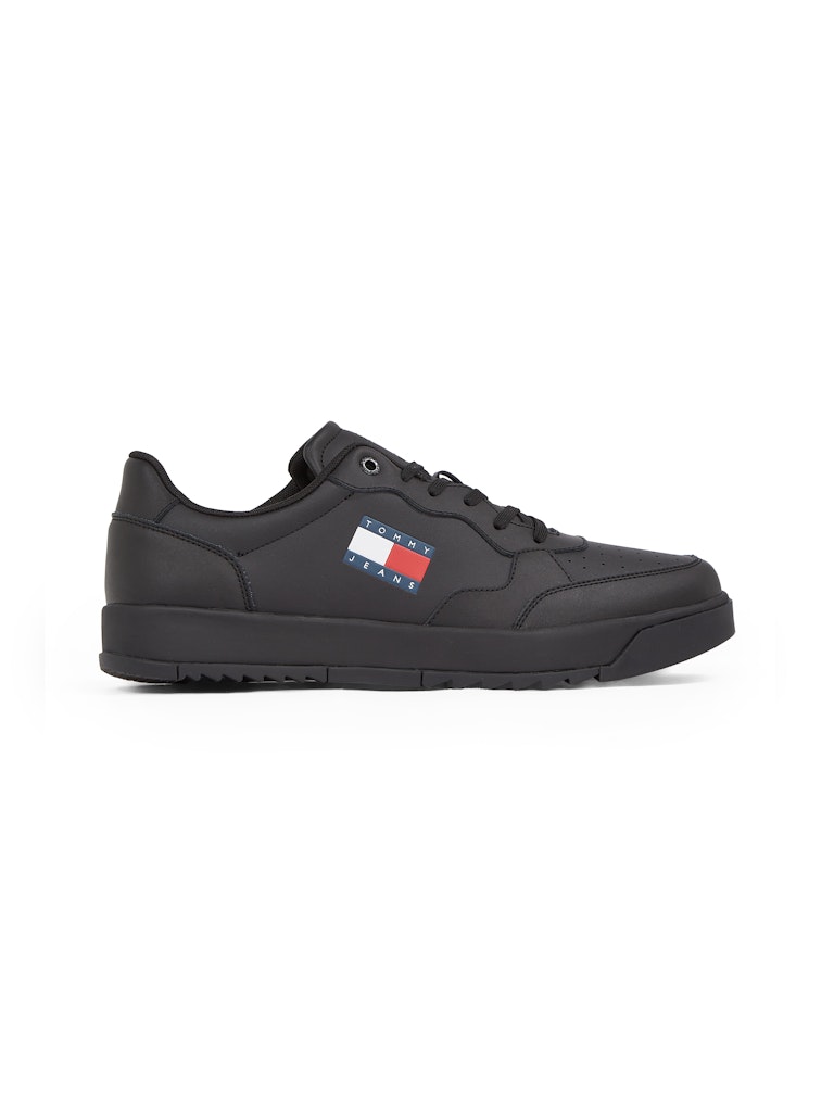 Tommy Hilfiger Erkek Siyah Orta Taban Retro Sneakers