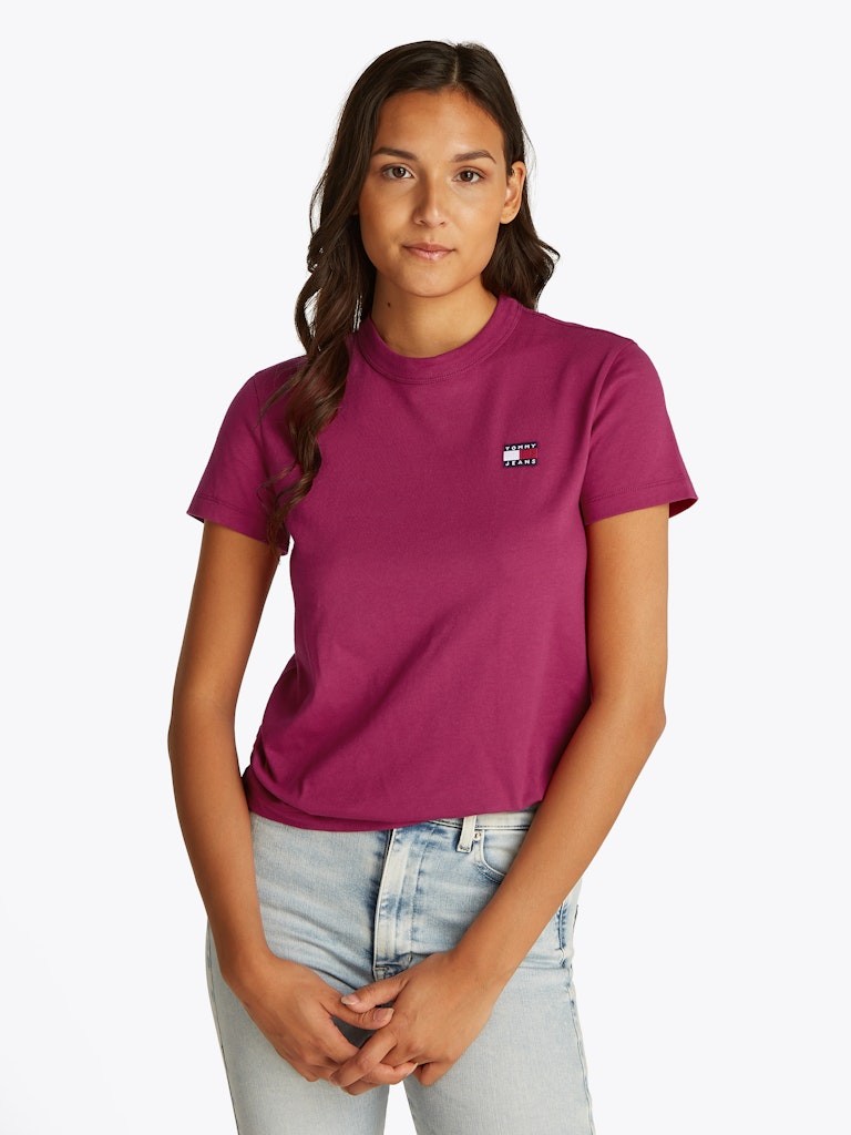 Tommy Hilfiger Rejeneratif Pamuk Pempe Kadın Kısa Kollu T-Shirt - DW0DW20153XIP