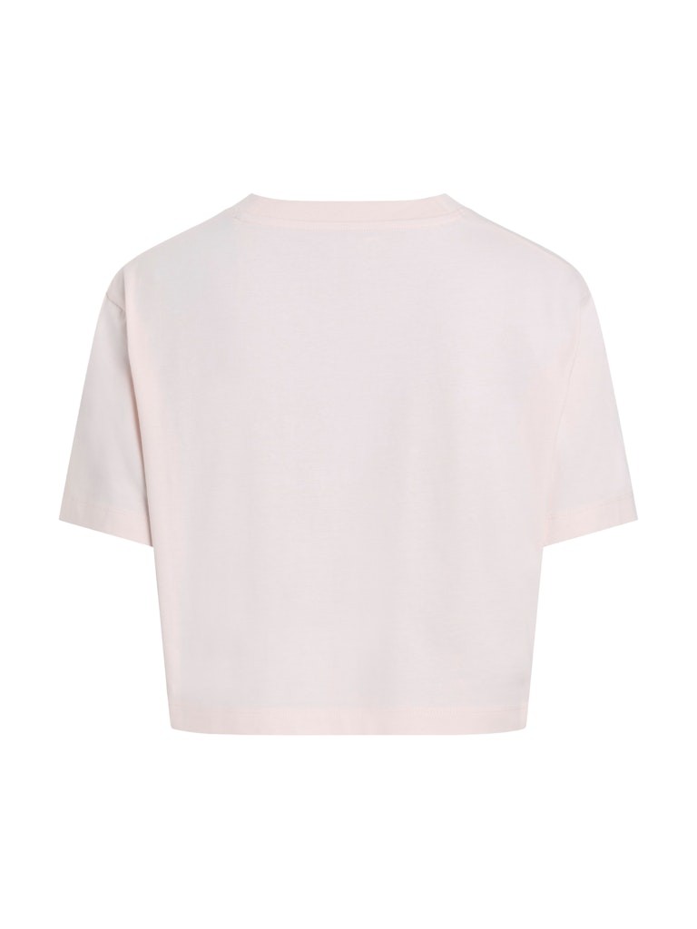 Calvin Klein Rejeneratif Pamuk PEMBE Kadın Kısa Kollu Boxy T-Shirt - J20J225578TGE