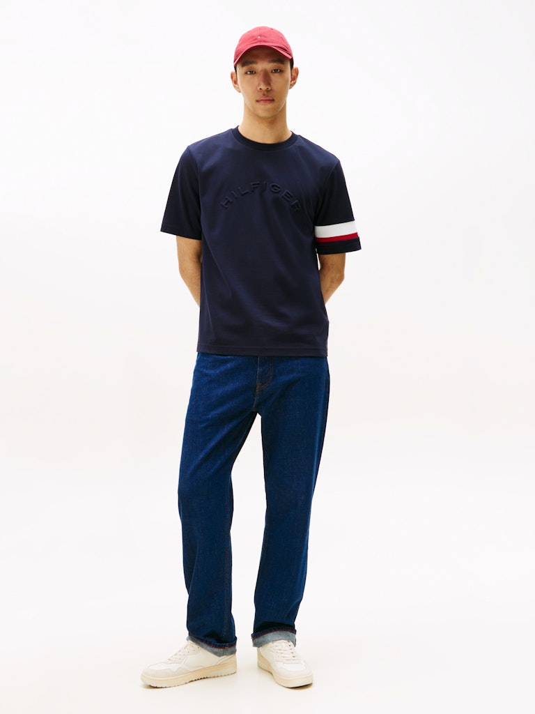 Tommy Hilfiger Erkek Lacivert  O Yaka  T-Shirt
