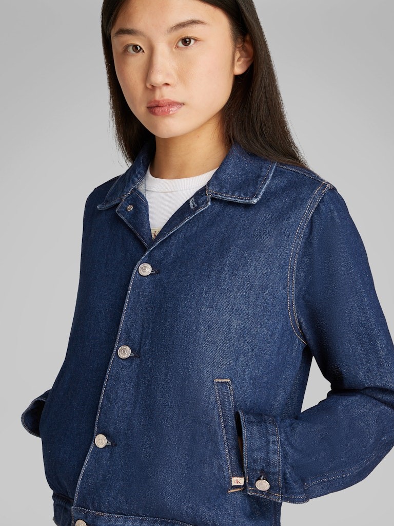 Calvin Klein Denim Mavi Kadın Kot Ceket - J20J2251801AP