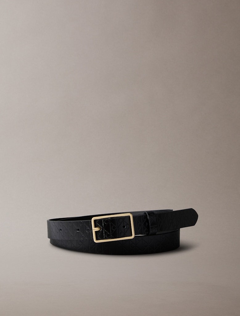 Calvin Klein Kadın Siyah Deri Kemer 2,5 cm Kemer