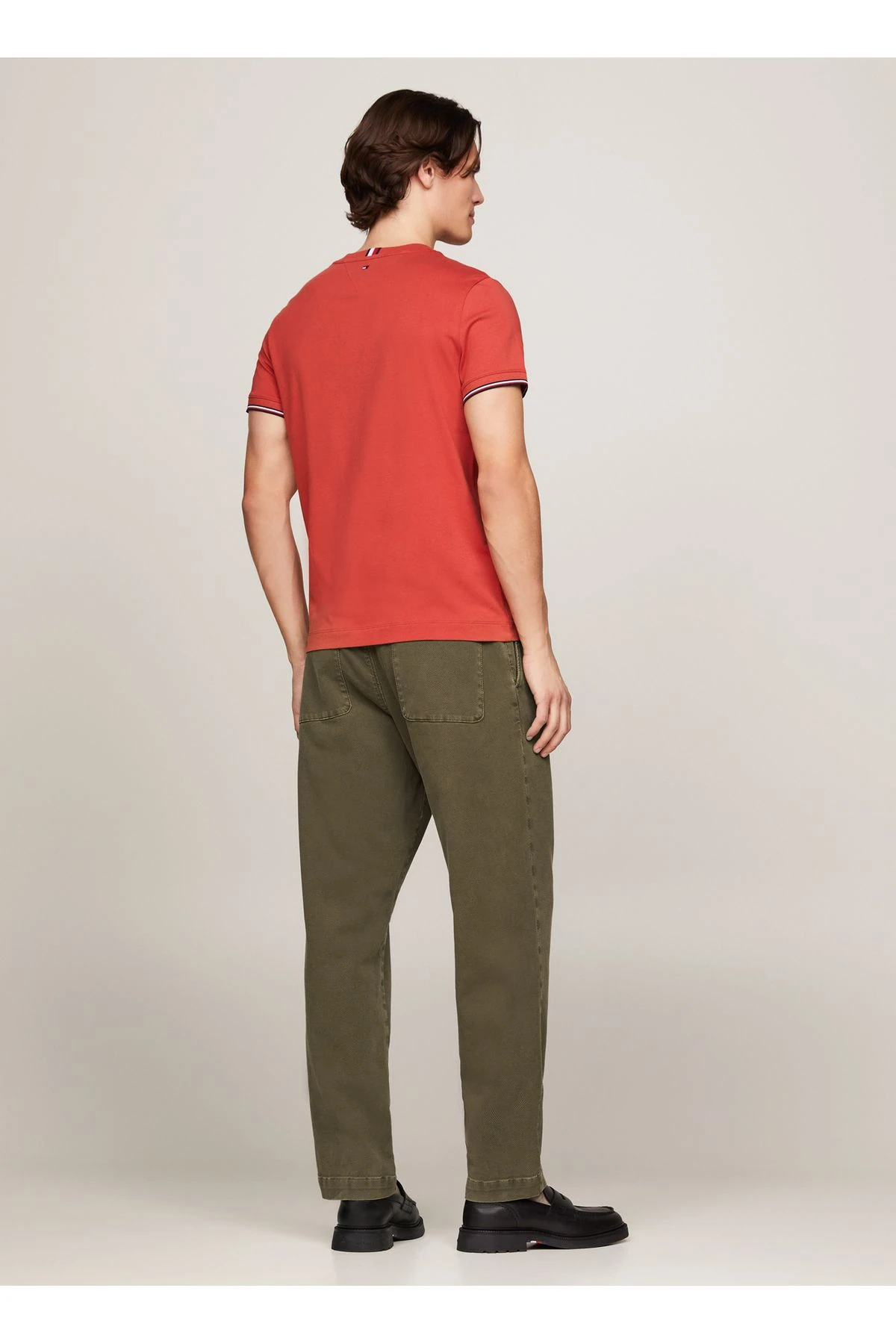 Erkek Tommy Logo Tipped T-Shirt