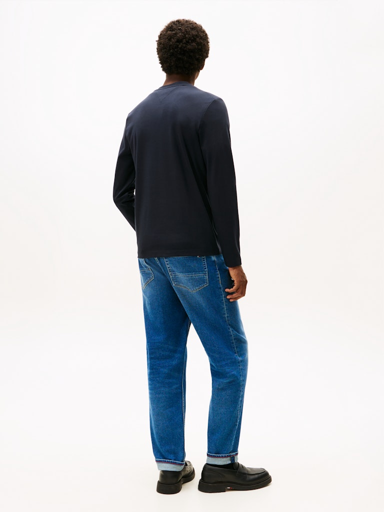 Tommy Hilfiger Erkek  O Yaka Lacivert T-Shirt