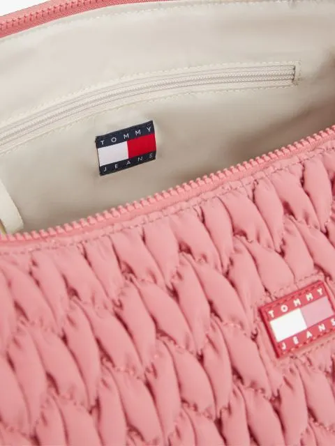 Tommy Hilfiger Kadın Kapitone Pembe Çapraz Çanta
