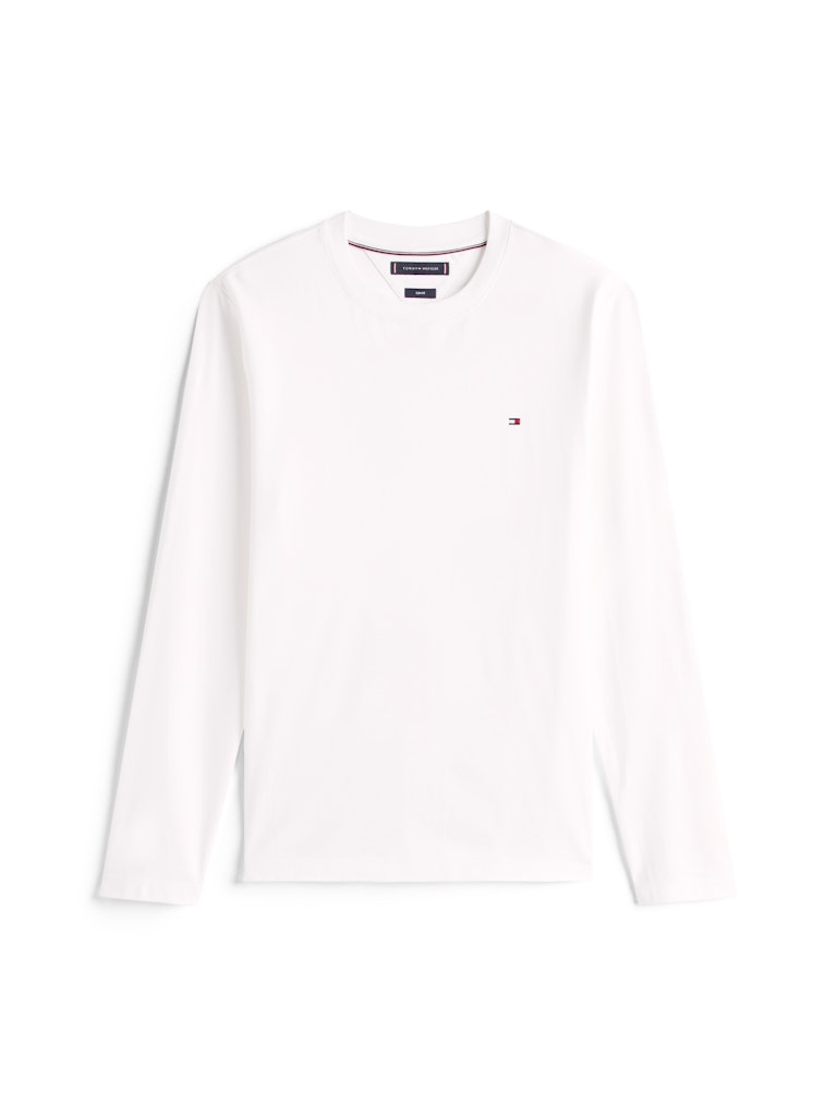 Tommy Hilfiger Erkek O Yaka Beyaz T-Shirt