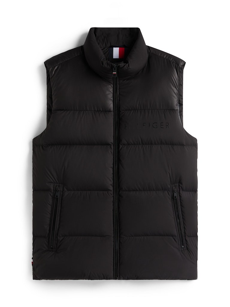 Tommy Hilfiger Erkek Siyah Kaz Tüyü Puffer Yelek