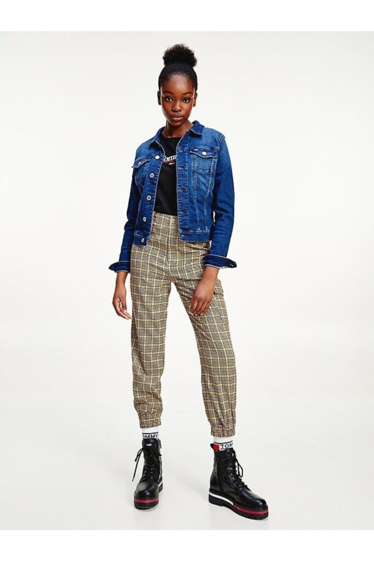 Tommy Hilfiger Denim Mavi Kadın Kot Ceket