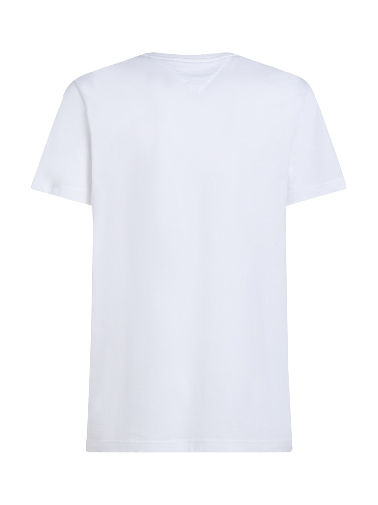 Tommy Hilfiger Rejeneratif Pamuk Beyaz Erkek Kısa Kollu T-Shirt - MW0MW36498YBR