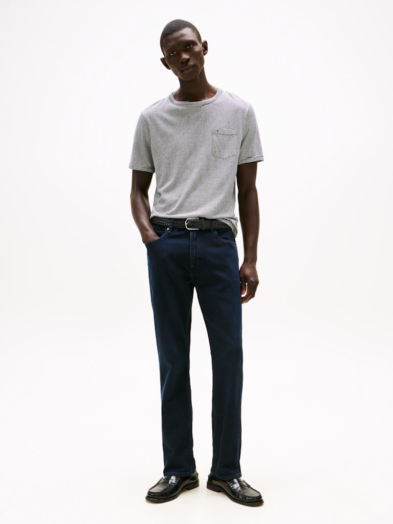 Tommy Hilfiger Denim Siyah Erkek Straight Mercer Jean Pantolon