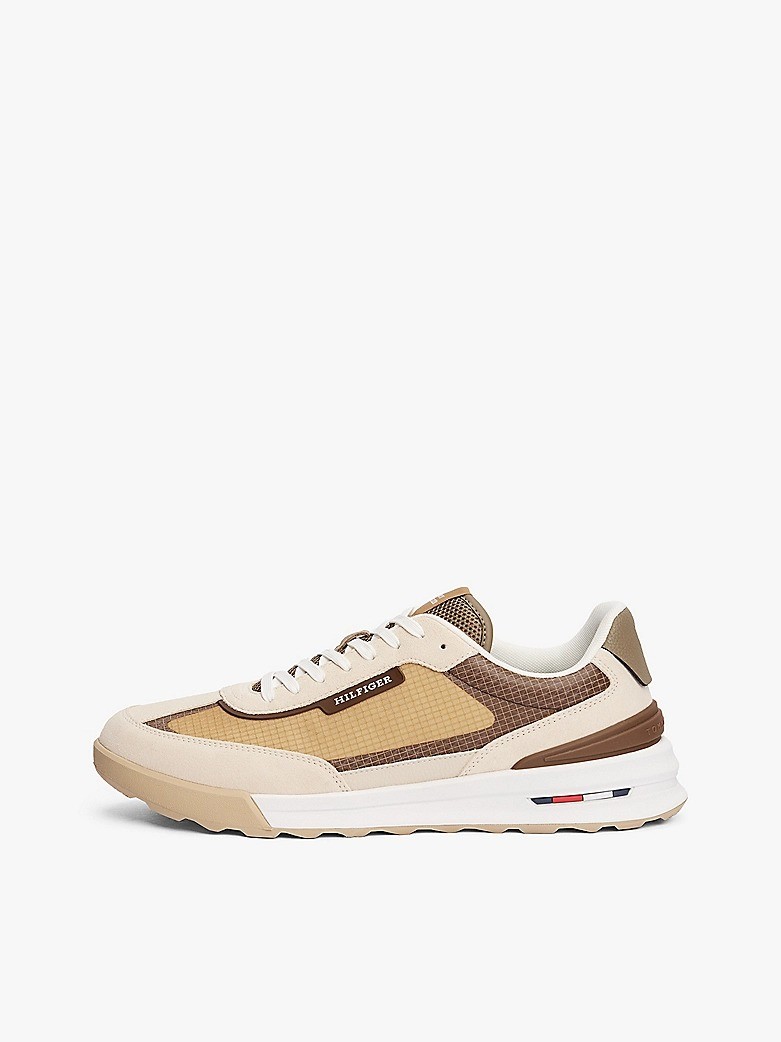 Tommy Hilfiger Bej Erkek Kısa Taban Sneakers - FM0FM05328ACI
