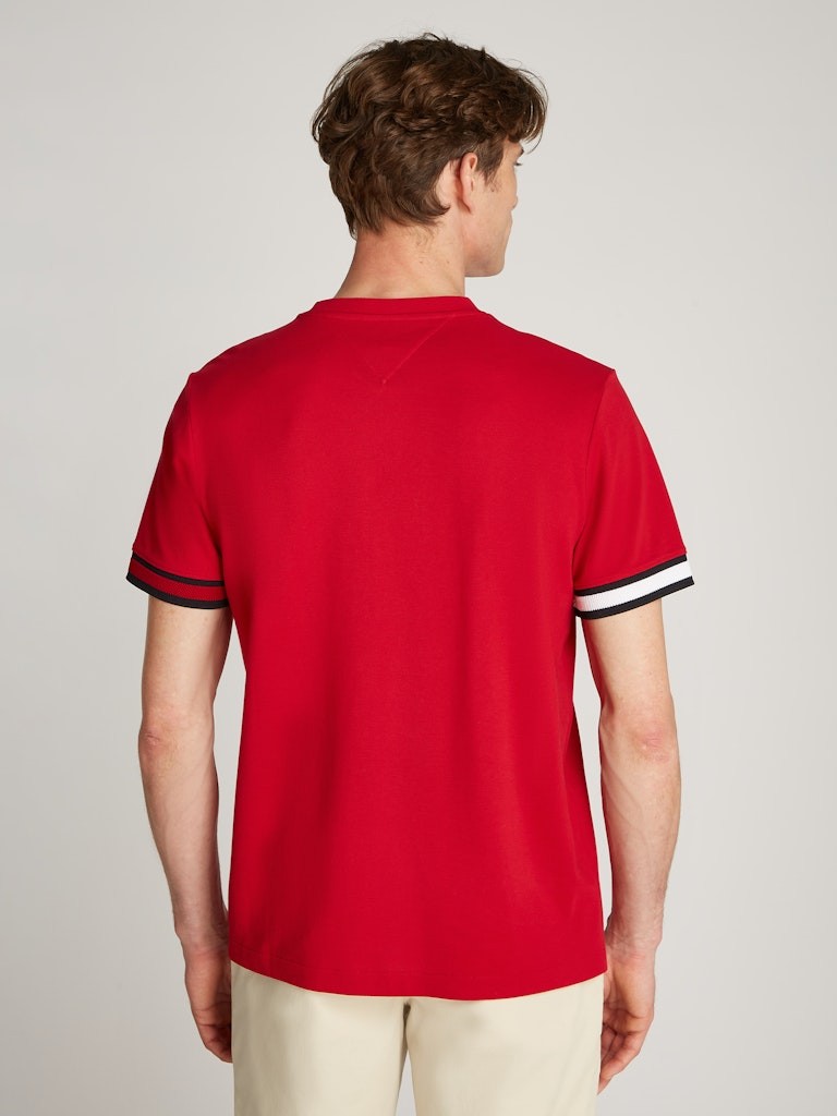 Tommy Hilfiger Pamuk Kırmızı Erkek Kısa Kollu T-Shirt
