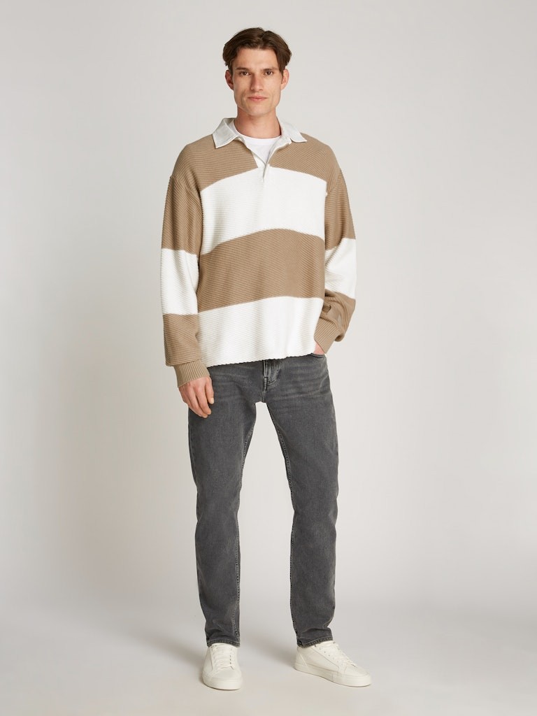 Tommy Hilfiger Rugby Erkek Yakalı Kazak - MW0MW377640FA
