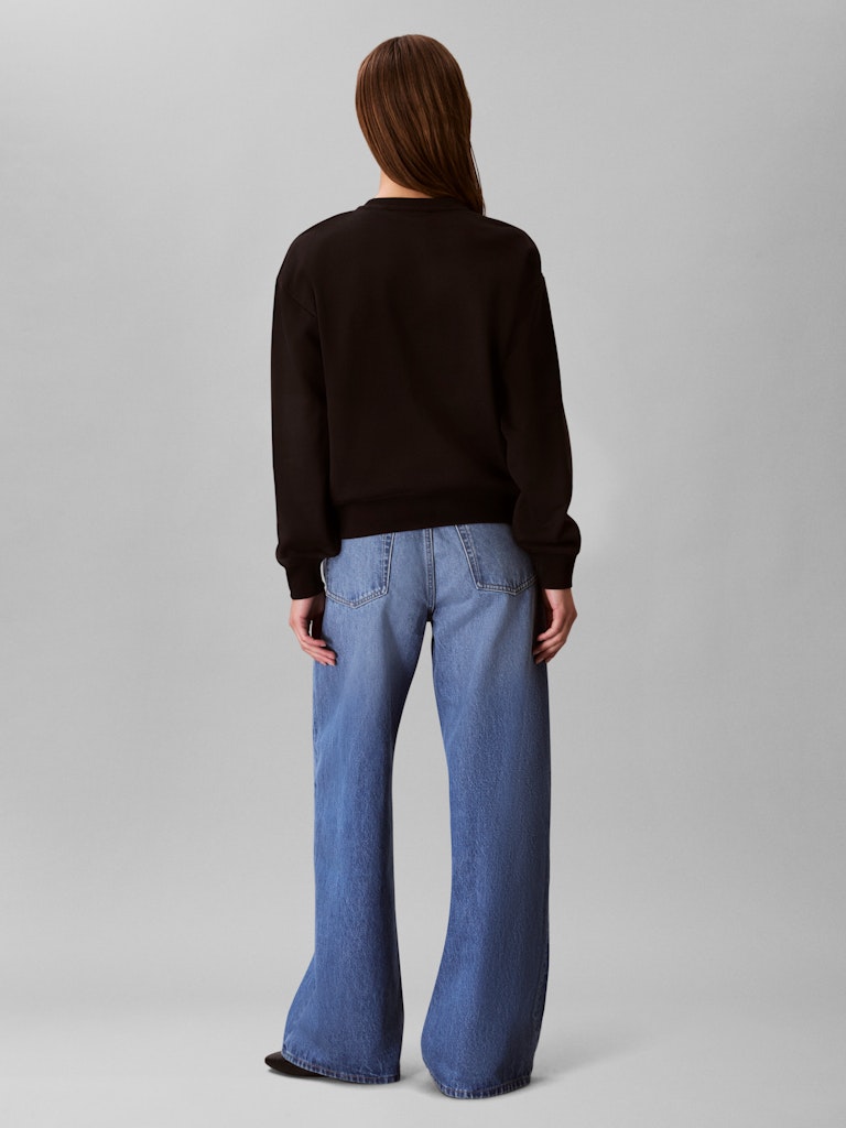 Calvin Klein Kadın O Yaka Siyah Sweatshirt