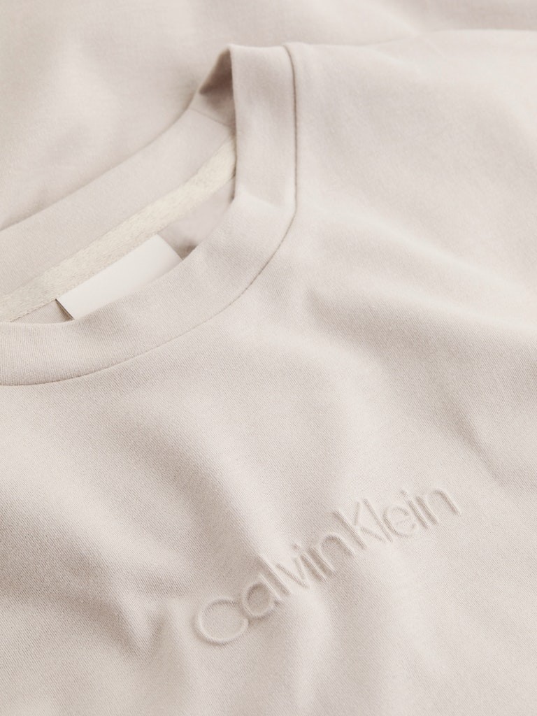 Calvin Klein Rejeneratif Pamuk Gri Erkek Kısa Kollu T-Shirt - K10K114167PBQ