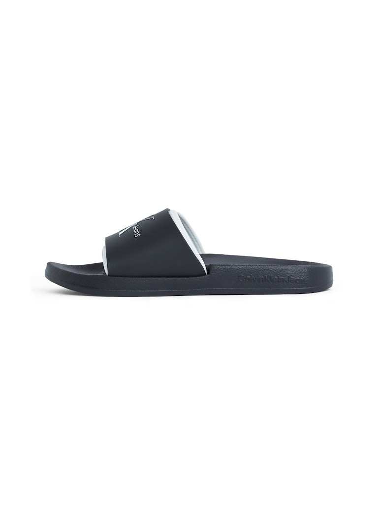 Calvin Klein Siyah Erkek Tek Bantlı Terlik - YM0YM003610GM