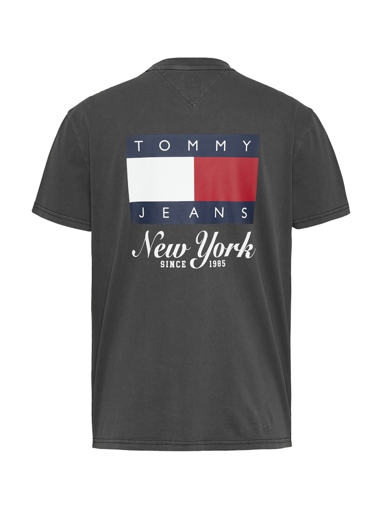 Tommy Hilfiger Pamuk Siyah Erkek Kısa Kollu T-Shirt - DM0DM20346BDS