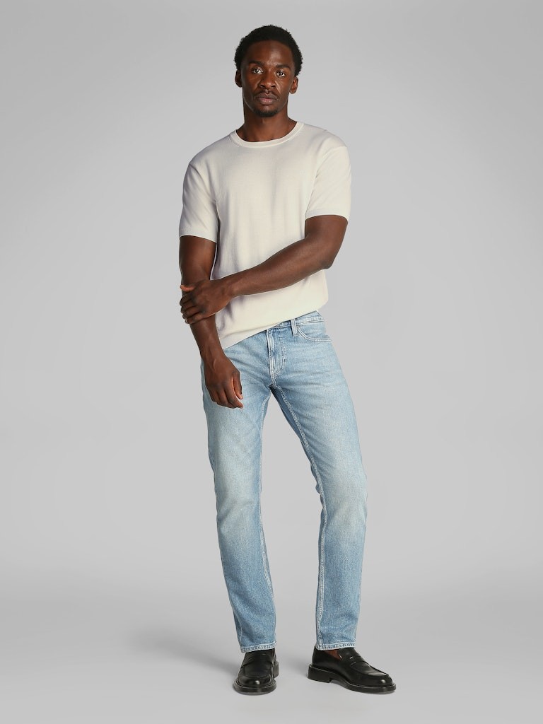 Calvin Klein Pamuk Beyaz Erkek Kısa Kollu Triko - K10K114485YAS