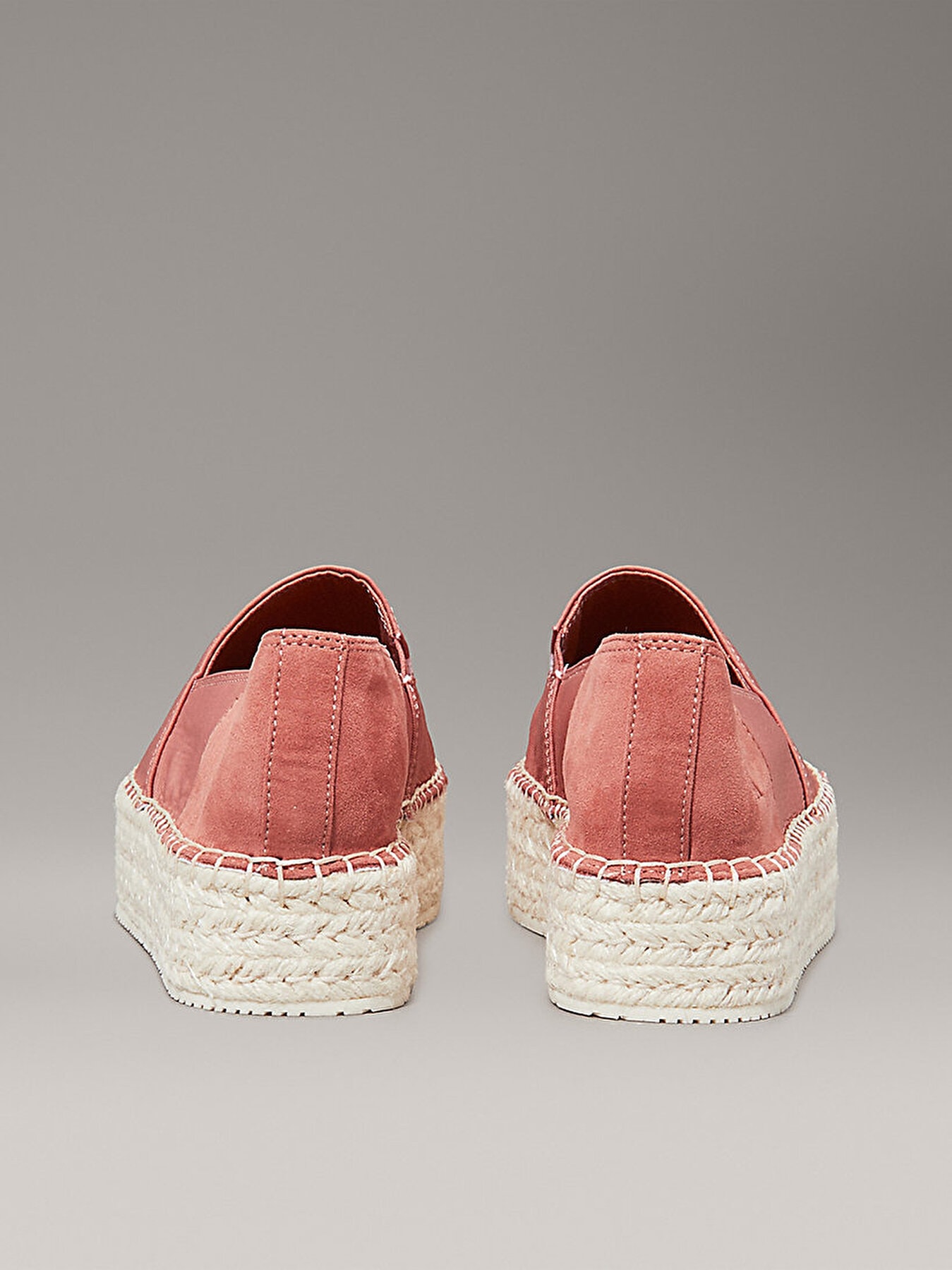 Calvin Klein Kadın Flatform Pembe Espadril Ayakkabı