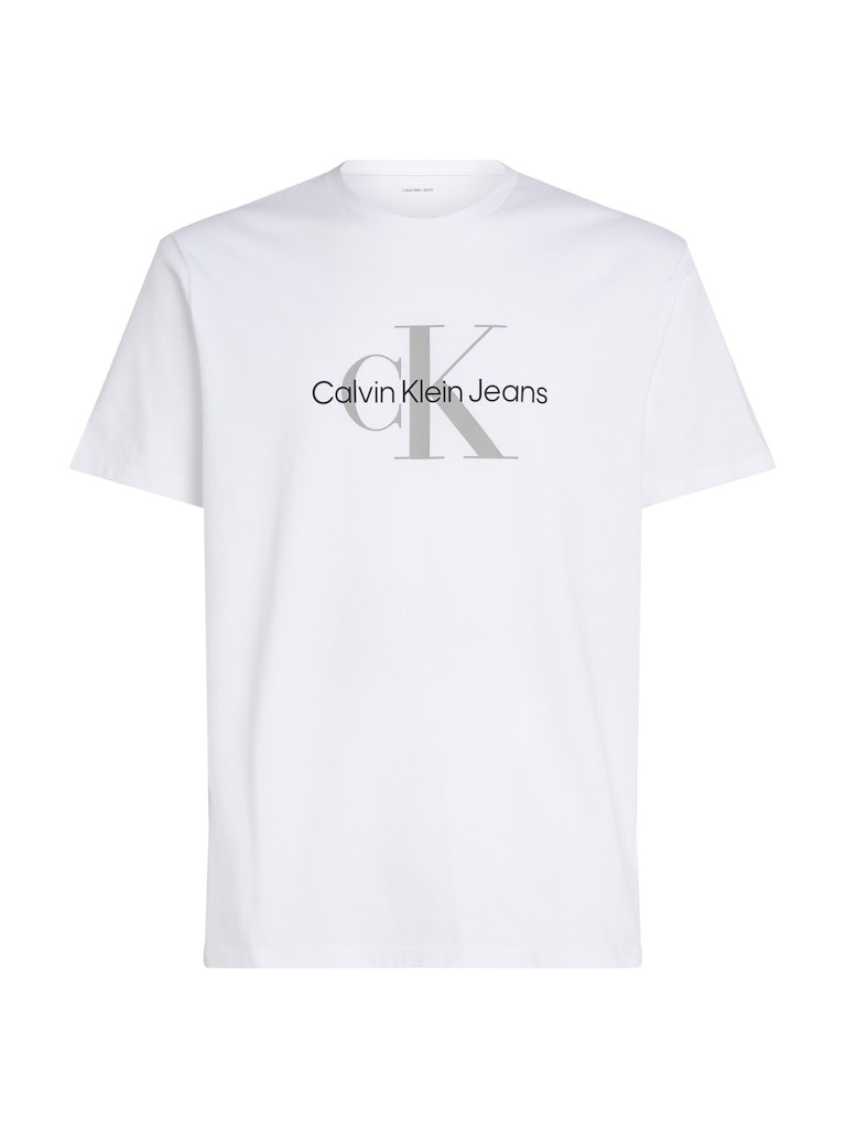 Calvin Klein Rejeneratif Pamuk Beyaz Erkek Kısa Kollu T-Shirt