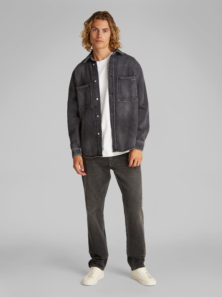 Calvin Klein Denim Siyah Erkek Uzun Kollu Gömlek - J30J3275581BY