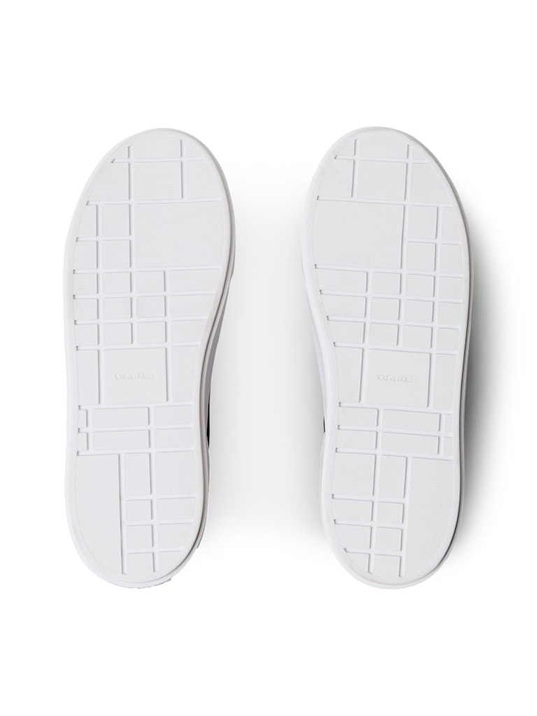 Calvin Klein Kadın Siyah Deri Kısa Taban Flatform Sneakers