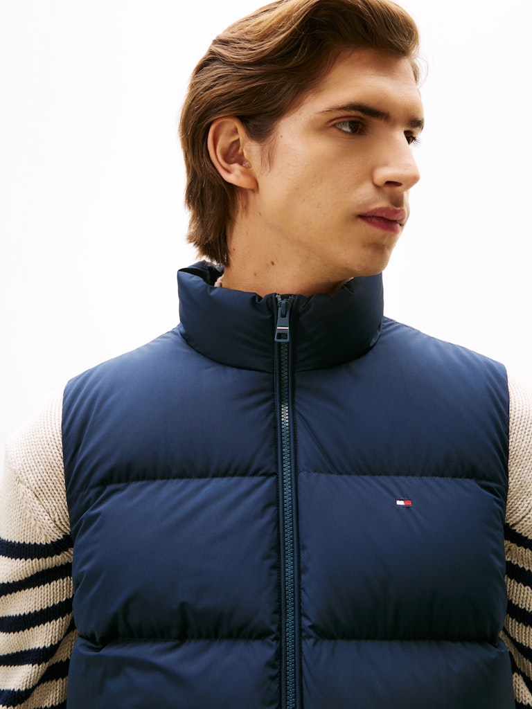 Tommy Hilfiger Erkek Kaz Tüyü Puffer Lacivert Yelek