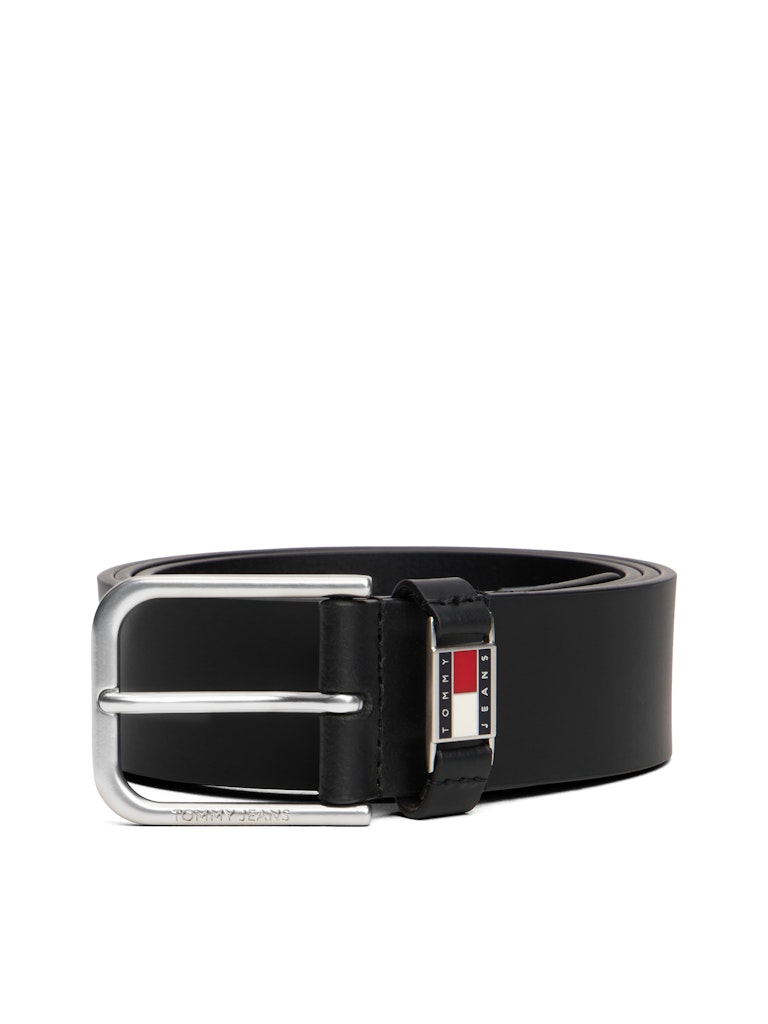 Tommy Hilfiger Erkek Standart 4 cm Siyah Kemer