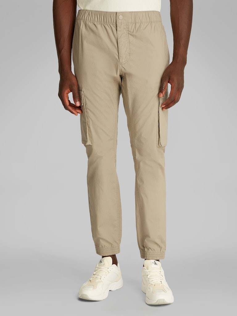 Calvin Klein Pamuk Bej Erkek Kargo Pantolon - J30J327614PFQ