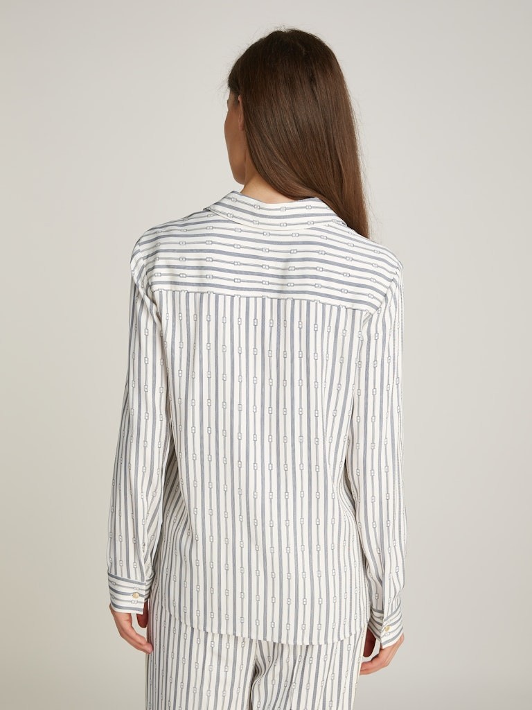 Tommy Hilfiger Pamuk Beyaz Kadın Uzun Kollu Gömlek