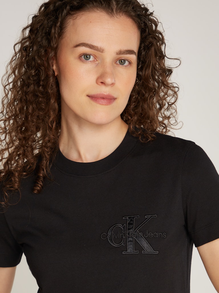Kadın Satin Applique Regular T-Shirt