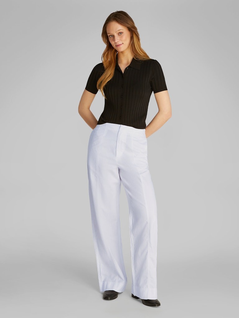 Calvin Klein Keten Beyaz Kadın Soft Pantolon - J20J225340YAA