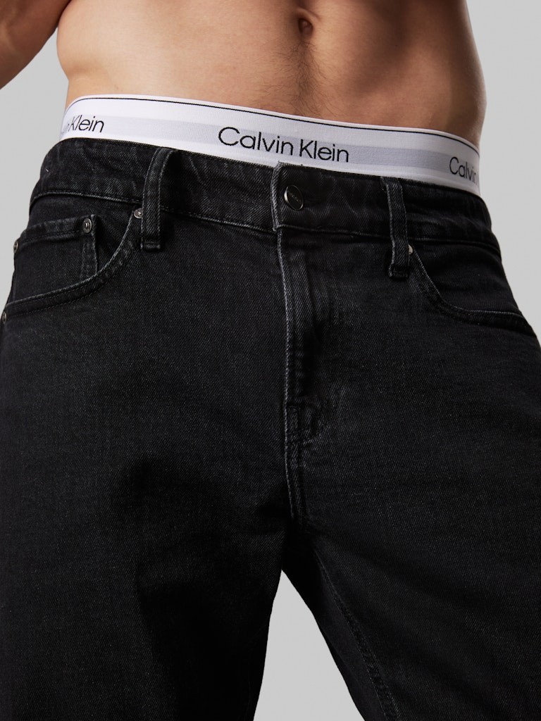 Calvin Klein Erkek Slim Fit Jean Siyah Pantolon - K10K1136431BY