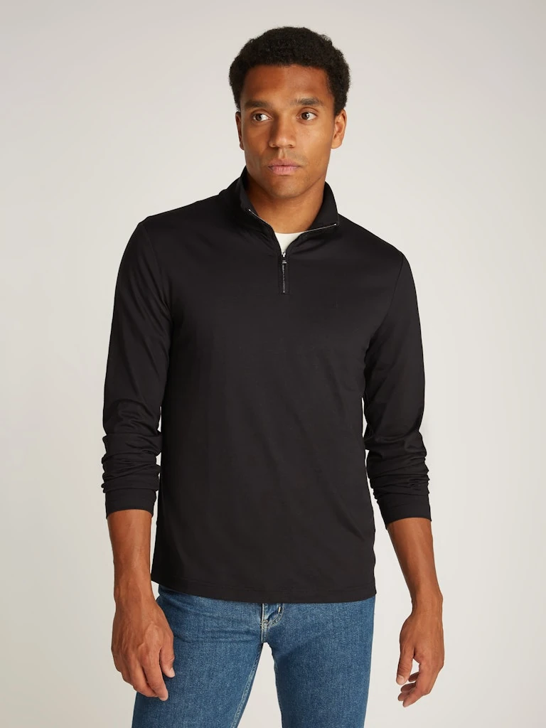 SMOOTH COTTON LS ZIP UP
