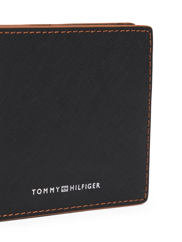 Tommy Hilfiger Erkek Siyah 2'ye Katlanan Cüzdan