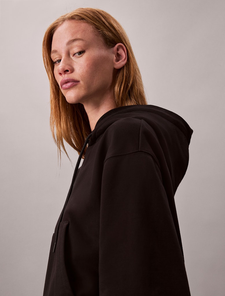 Calvin Klein Kadın Siyah   Kapşonlu Sweatshirt