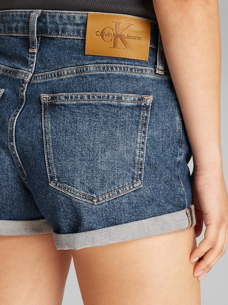 Calvin Klein Denim Mavi Kadın 5 Cep Mom Şort - J20J2255121BJ