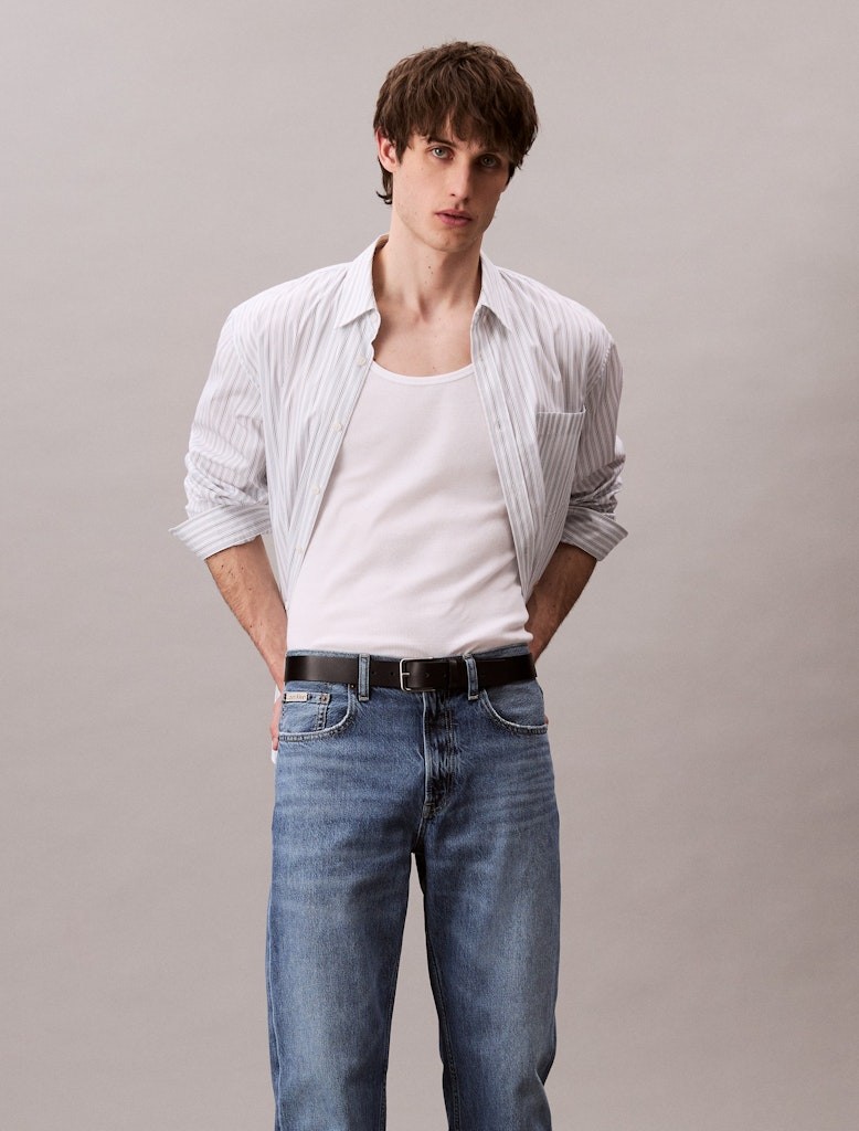Calvin Klein Erkek Çok Renkli Düz Kesim Jean Pantolon - LV04RC761G0QQ