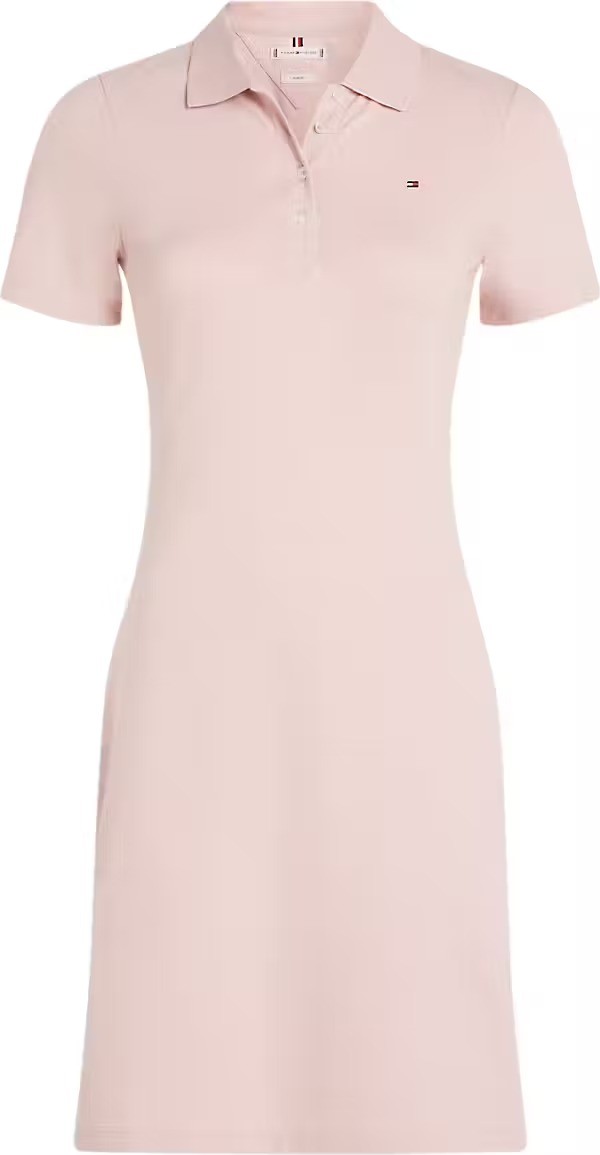 Tommy Hilfiger Kadın Pembe Polo Yaka Pembe Elbise - WW0WW43228TQN