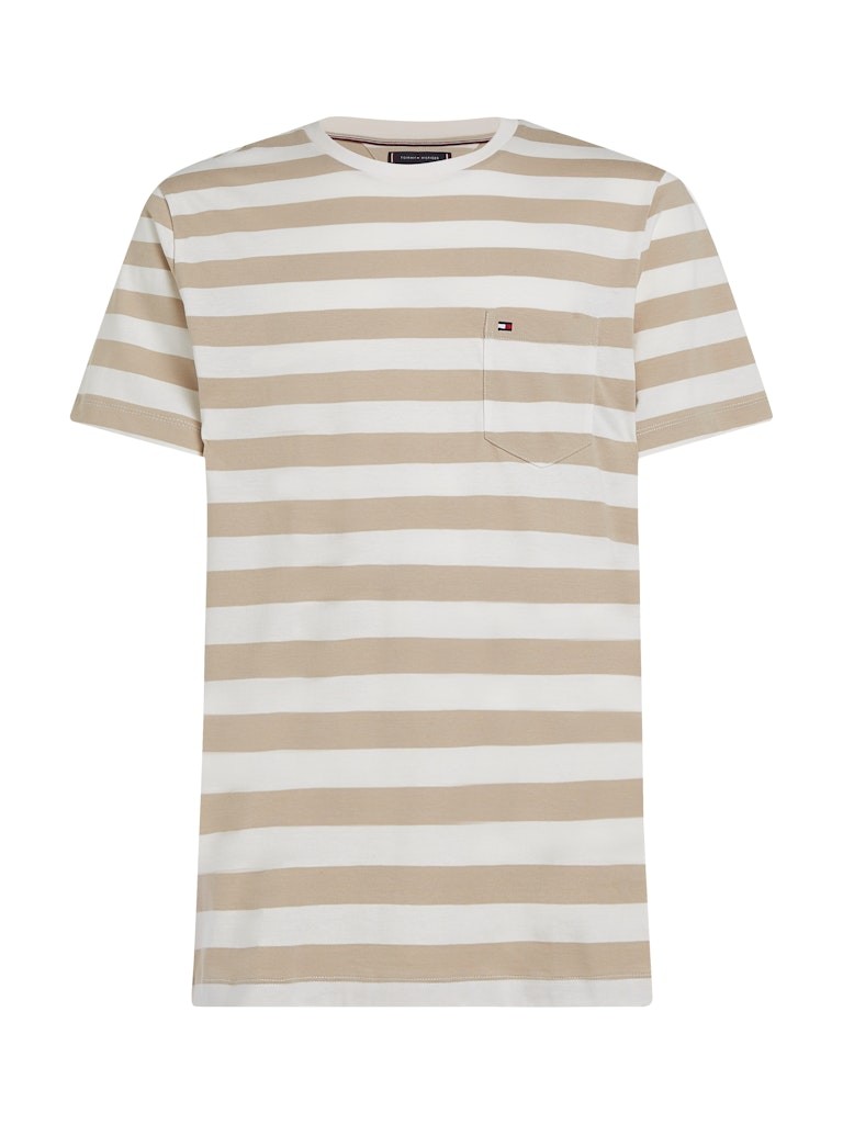 Tommy Hilfiger Pamuk Beyaz Erkek Kısa Kollu T-Shirt - MW0MW372830FA