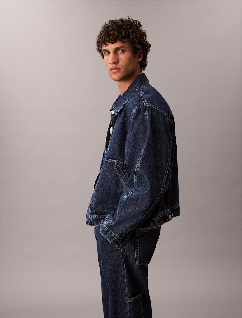Calvin Klein Erkek Lacivert Denim Mont