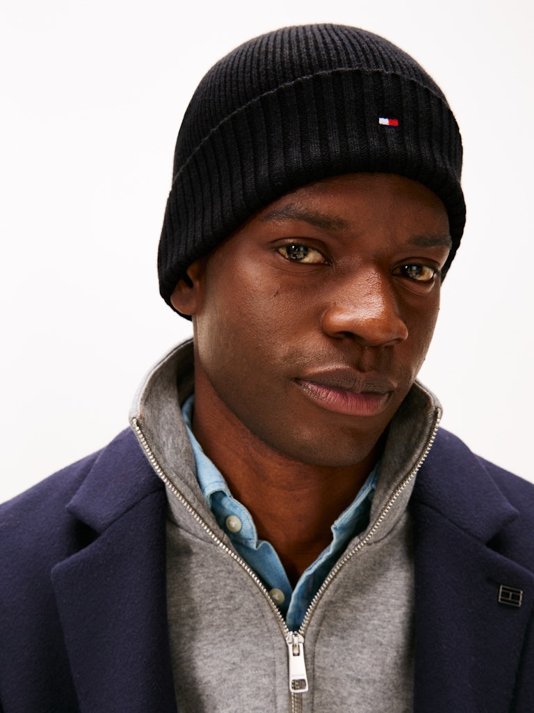 Tommy Hilfiger Erkek Siyah Bere