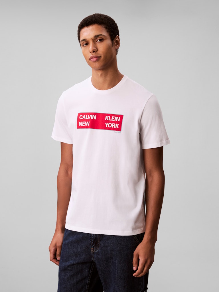 Calvin Klein Erkek Beyaz O Yaka T-Shirt