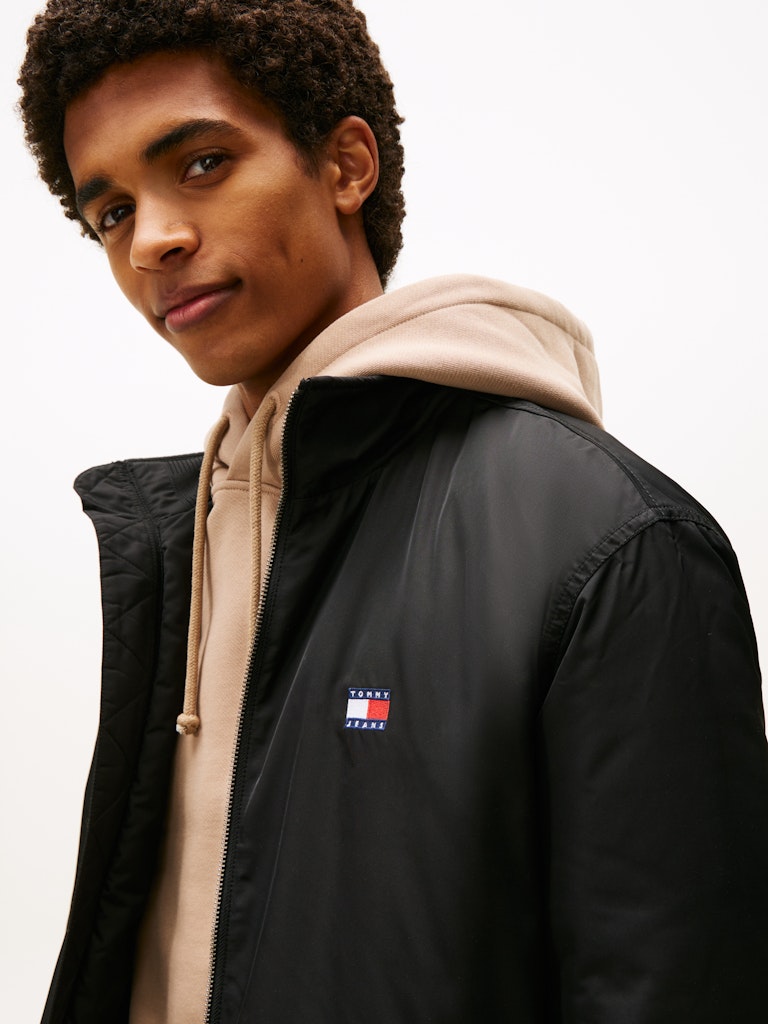 Tommy Hilfiger Erkek Padded Puffer Siyah Mont