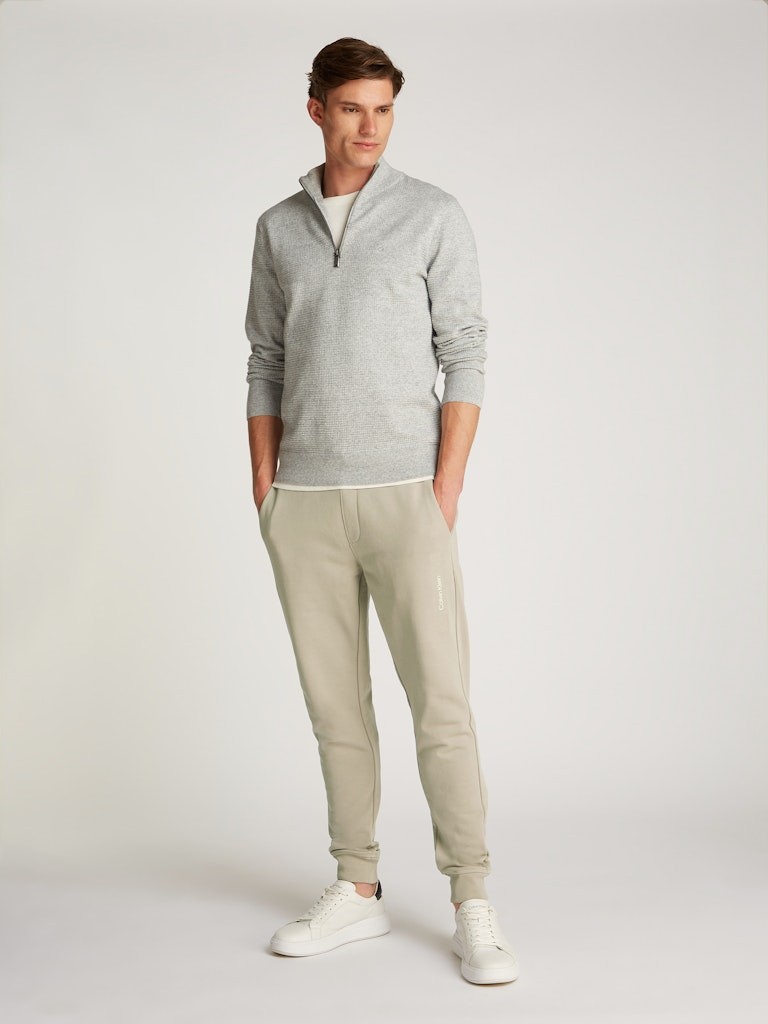Calvin Klein Erkek Slim Fit Normal Bel Pamuklu Haki Eşofman Altı - K10K113838RAJ