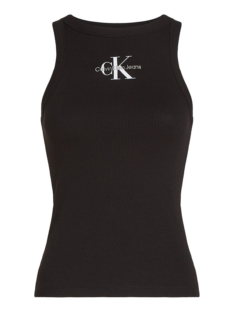 Calvin Klein Rejeneratif Pamuk Siyah Kadın Kolsuz T-shirt - J20J225301BEH
