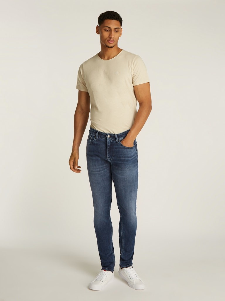 Tommy Jeans Scanton Slim Ai1262 Erkek Lacivert Jean Pantolon - DM0DM205501BK